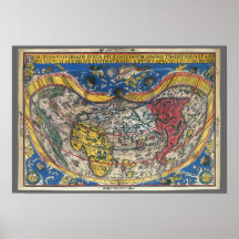 Mapa Mundial Anti-Cardíaco de Peter Apian 1520