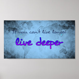 Poster Mapa mundial com citação