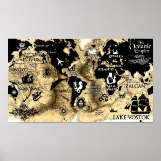Poster Mapa Mundial da Série Respiratória Sagrada