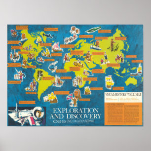 Poster Mapa Mundial de Pesquisa e Descoberta do Visual-Hi