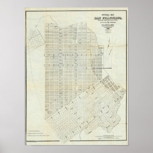 Pôster Mapa oficial de San Francisco