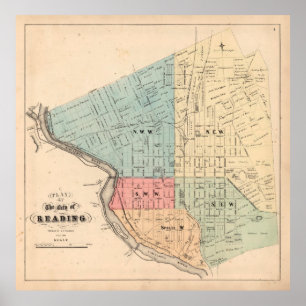 Poster Mapa PA em Leitura Antiga (1877)