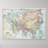 Mapa Político da Ásia (1916)