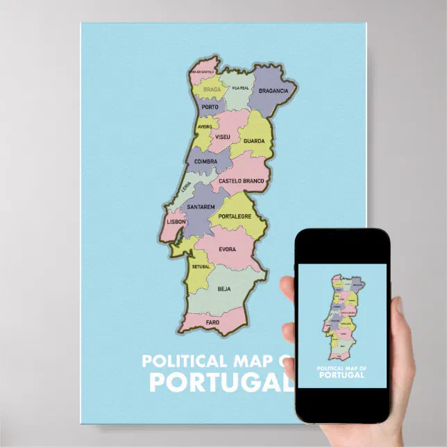 Mapa Político de Portugal