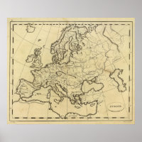 Mapa-quadro da Europa