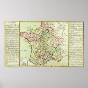 Poster Mapa religioso de France