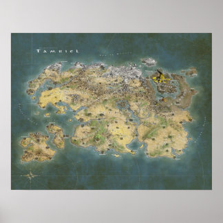 Poster Mapa Tamriel