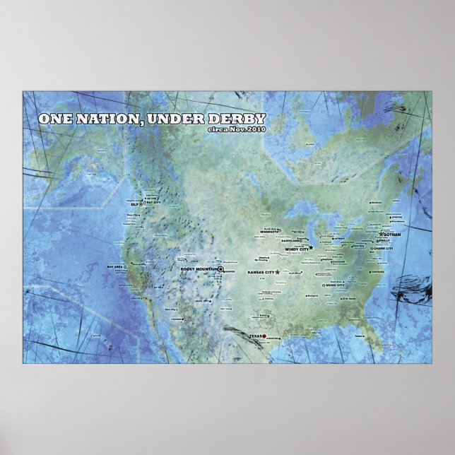 Poster Mapa - Uma Nação, Em Derby (Frente)