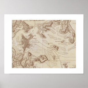 Poster Mapa Vintage de Boston