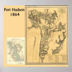 Poster Mapas de Hudson do porto