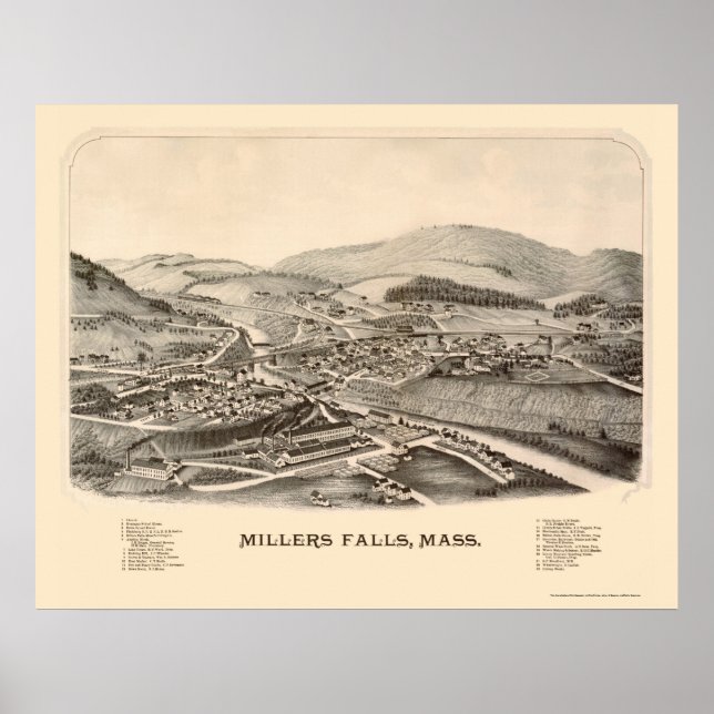 Pôster Mapas Panorâmicos MÃES - 1889 (Frente)