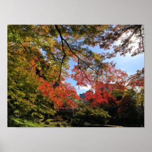Poster Mapeamentos Vermelhos no Jardim Japonês