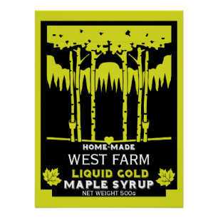 Pôster Maple Syrup Farmers Market