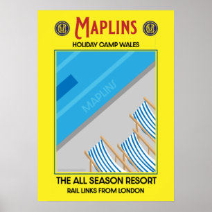 Poster Maplins Vintage British Holiday Campos