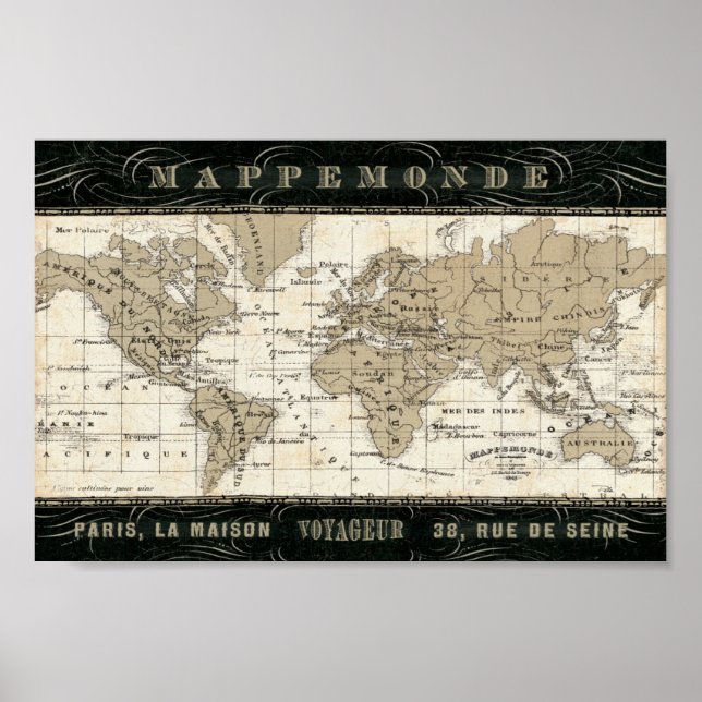 Poster Mappemonde (Frente)
