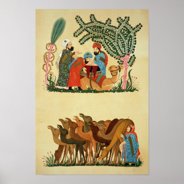 Pôster "Maqamat of Al-Hariri", gravada por Lestel (Frente)