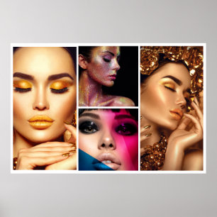 Poster Maquiagem Beleza Cabelo Estilista Salão 6 foto fac