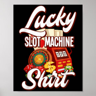 Poster Máquina Caça-Níqueis Sortuda Cassino Las Vegas Jog