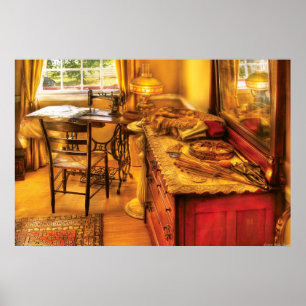 Pôster Máquina de costura - a sala Sewing