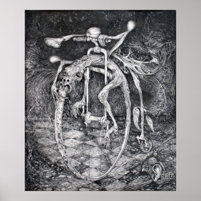 PÔSTER MÁQUINA DE MOÇÃO PERPETUAL DE OUROBOROS (Frente)