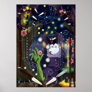 Poster Máquina de Pinball