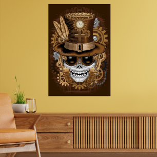 Poster Máquina de Retro de Voodoo Steampunk