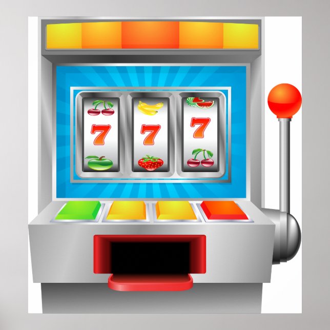 Poster Máquina de Slot (Frente)