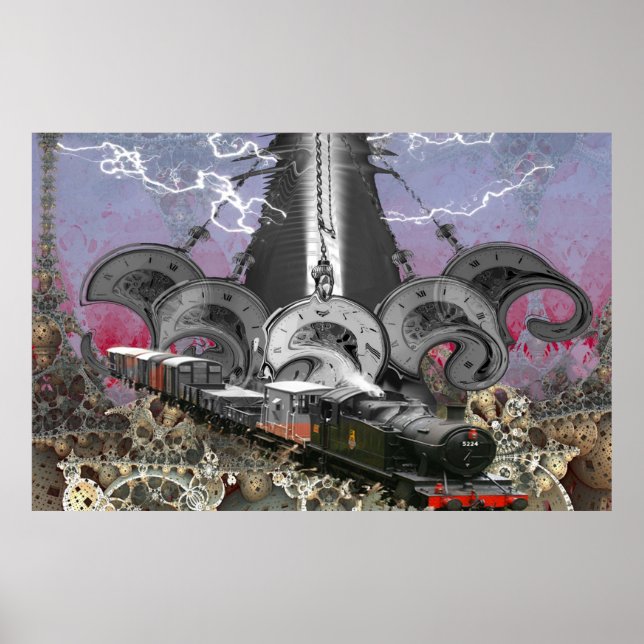 Poster Máquina de Tempo Steampunk (Frente)