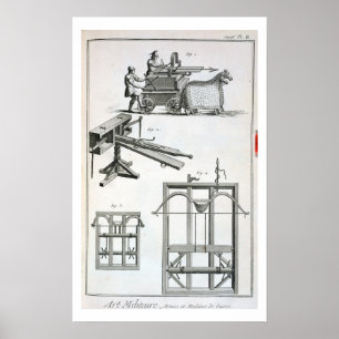 Poster Maquinaria balística romana, 'do Encyclopedie