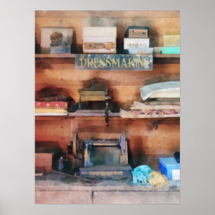 Pôster Máquinas de costura e de fabricação de artigos de 
