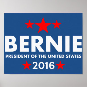 Pôster Máquinas de lixar de Bernie para o presidente 201