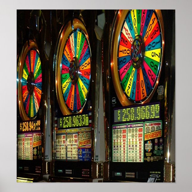 Poster Máquinas De Slot Las Vegas (Frente)