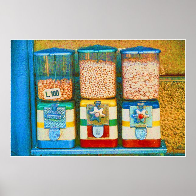 Pôster Máquinas de Vender Nut italianas dos anos 50 (Frente)