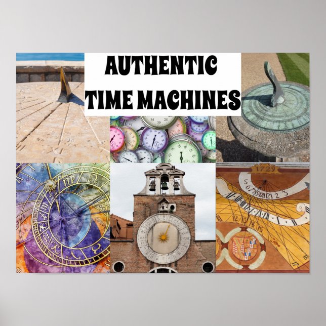 Poster Máquinas do Tempo Autênticas (Frente)