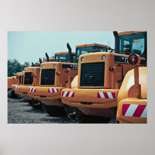Pôster Máquinas escavadoras