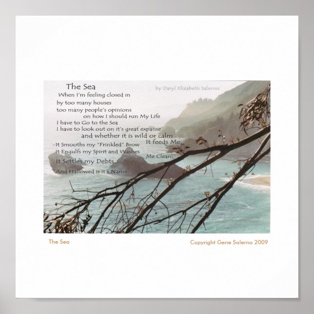 Pôster Mar (Frente)