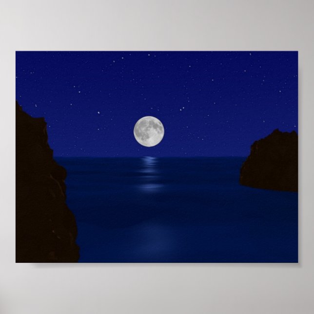 Poster Mar à Noite (Frente)