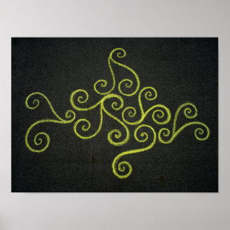 Pôster Mar Amarelo Chalkie