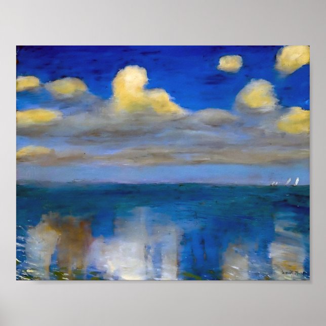 Poster Mar Calmo | Emil Nolde | (Frente)