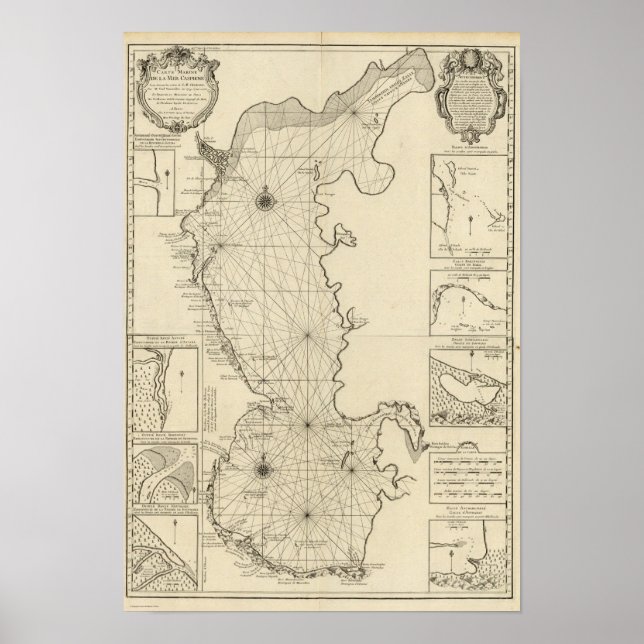 Pôster Mar Cáspio e Ásia 2 (Frente)