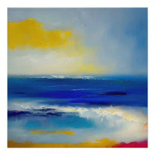 Pôster Mar de abstrato 04