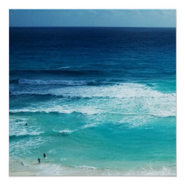 Pôster Mar de Cancún México (Frente)