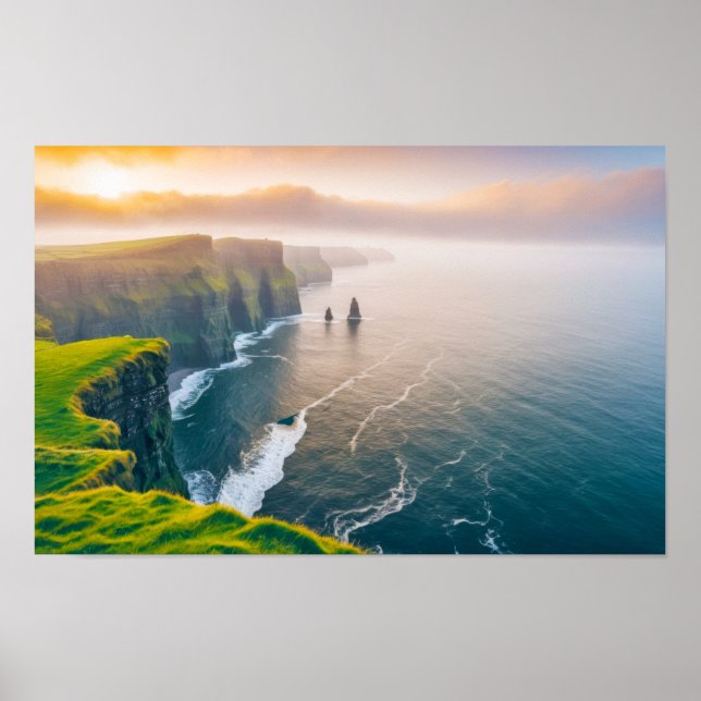 Poster Mar do Mar do Mar Báltico Natureza Azul Via aérea  (Frente)