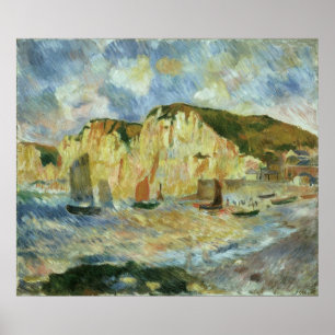 Pôster Mar e Falésias de Pierre Renoir, Arte Fino Antigo
