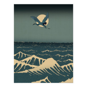 Pôster Mar Japonês