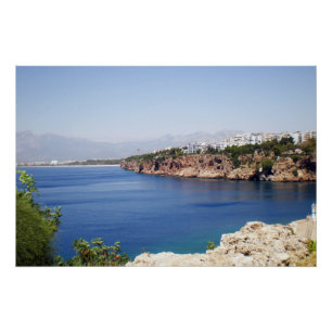 Pôster Mar Mediterrâneo na cidade de Antalya