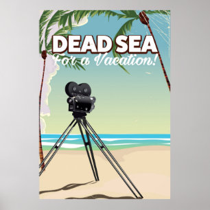 Poster Mar Morto Para Férias! Cartaz de viagem