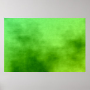 Poster Mar nebuloso verde