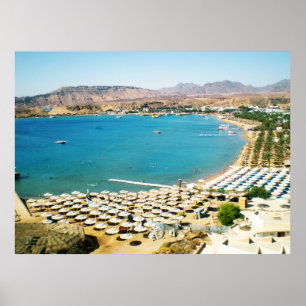 Poster Mar Vermelho na cidade de Sharm el Sheikh (Egito)