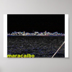 Pôster maracaibo à noite